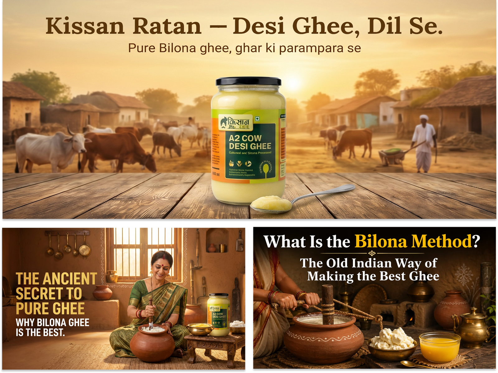 A2 Bilona Cow Ghee banner