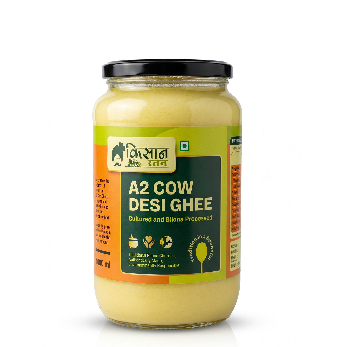 A2 Cow Desi Ghee by Kissanratan – Pure Bilona Traditional Cow Ghee - kissanratan