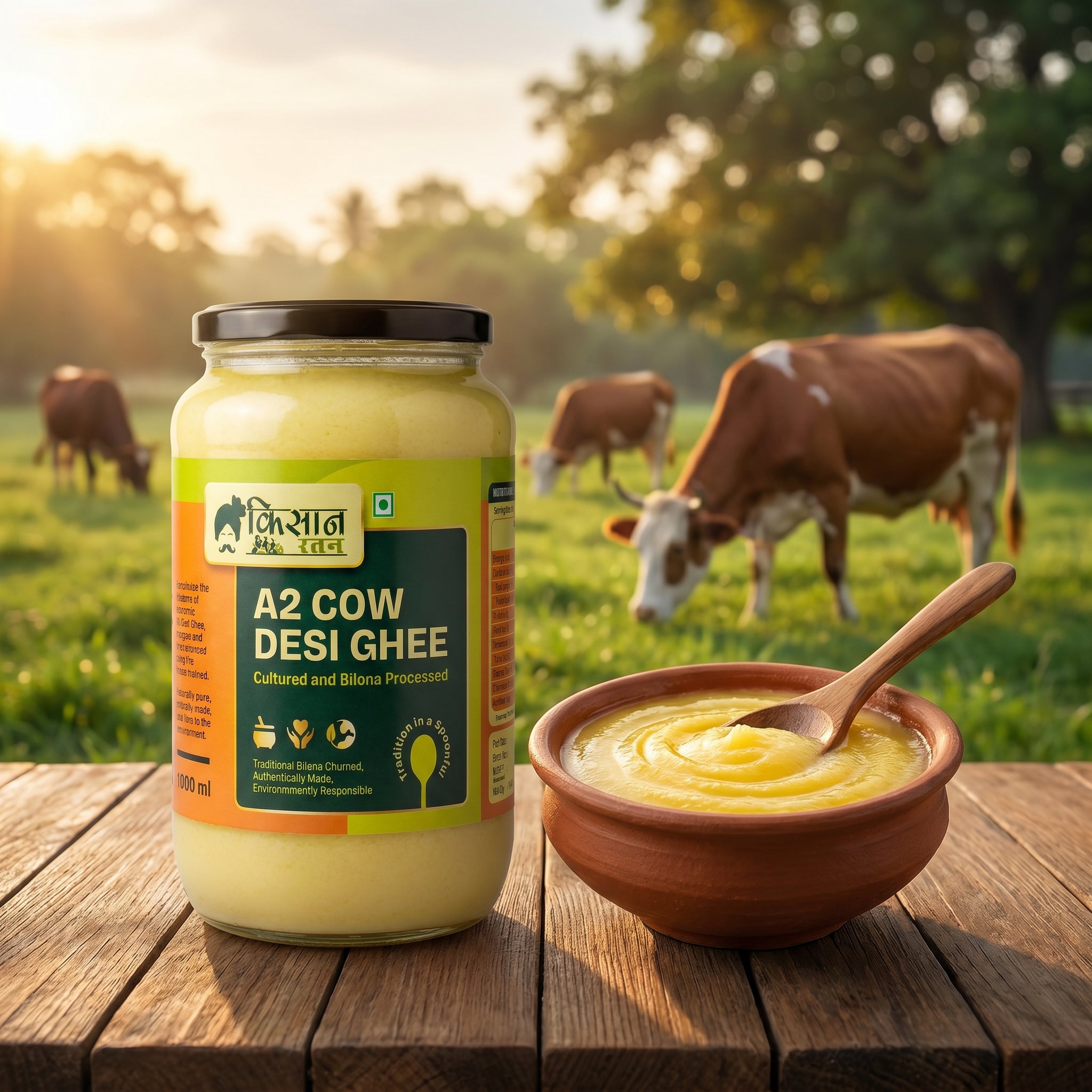 A2 Bilona Cow Ghee - kissanratan