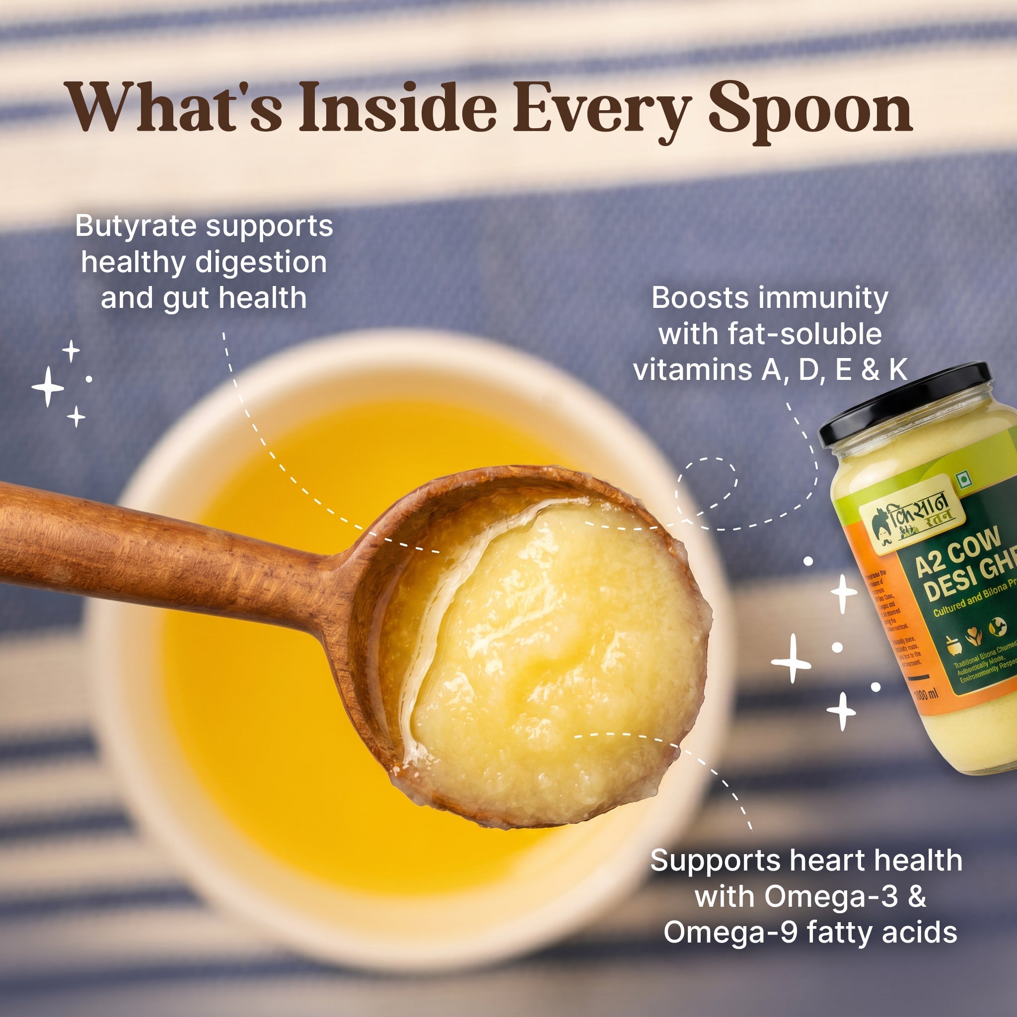 A2 Bilona Cow Ghee - kissanratan