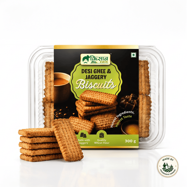 Desi Ghee & Jaggery Biscuits | Healthy Traditional Biscuits